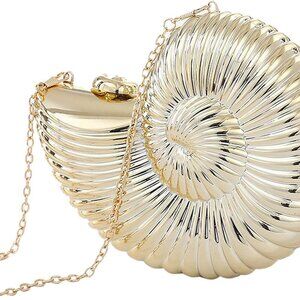Conch/Shell Shoulder Handbag Novelty Chain Strap Purse Acrylic Fashion Crossbody